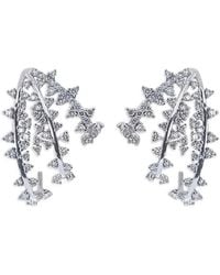 ANANYA - Diamond Tri-Hoop Earrings - Lyst