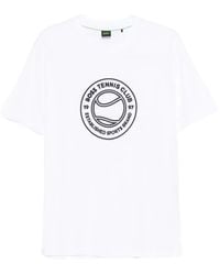 BOSS - Graphic-Print T-Shirt - Lyst