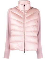 Moncler - Padded Zip-up Wool Cardigan - Lyst