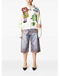 Chopova Lowena Tammie Jo  カーディガン  セーター Chopova Lowena Tammie Jo Zip-Up Cardigan in Blue | Lyst
