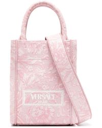 Versace - Mini sac cabas Barocco Athena en jacquard - Lyst