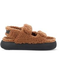 Moon Boot - Shearling-Sandalen - Lyst