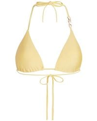 KARL LAGERFELD - Top De Bikini Signature Con Diseño Triangular - Lyst