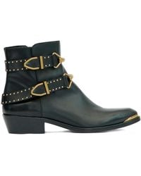 Isabel Marant - 35Mm Zalya Buckle Studded Boots - Lyst