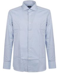 ZEGNA - Point-Collar Cotton Shirt - Lyst