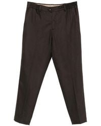 PT Torino - Elasticated-Waist Tapered Trousers - Lyst