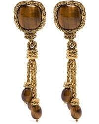 Aurelie Bidermann - Miki Tiger Eye Earrings - Lyst