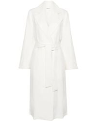 P.A.R.O.S.H. - Double-Breasted Trench Coat - Lyst