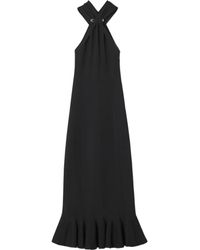 Lanvin - Midi-Jurk Met Halternek - Lyst