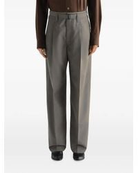 Lemaire - Wide Pleated Pants - Lyst