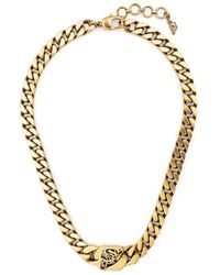 McQueen - Cut-Out Logo Chain Necklace - Lyst