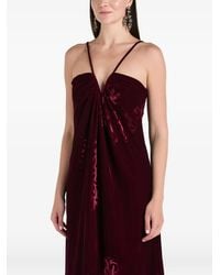 Themis Z - Anthos Floral Velvet Maxi Dress - Lyst