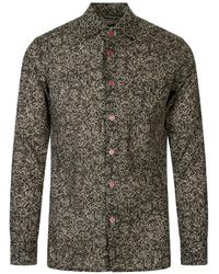 Kiton - Chemise Fleurie À Manches Longues - Lyst