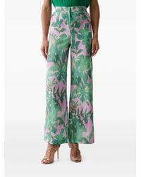 Morgan - Pantalon À Fleurs - Lyst