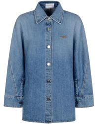 Givenchy - Jeanshemd mit Knopfverschluss - Lyst