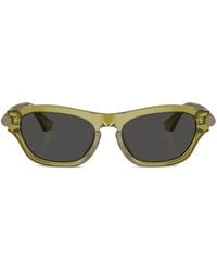 Burberry - Oval Frame Sunglasses - Lyst