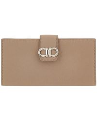 Ferragamo - Double Gancini Continental Wallet - Lyst