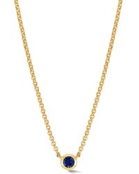 Dower & Hall - Dewdrop Sapphire Necklace - Lyst