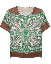 P.A.R.O.S.H. - Paisley Print Blouse - Lyst