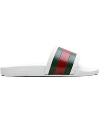 Gucci - Web Slide Sandal - Lyst