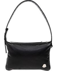 Moncler - Vetta Leather Logo-Plaque Shoulder Bag - Lyst