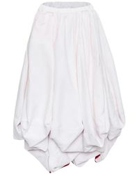 Comme des Garçons - Draped Bubble Midi Skirt - Lyst