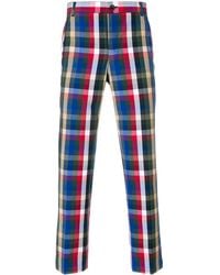 Thom Browne - Gingham Tartan Cotton Suiting Unconstructed Chino Trouser - Lyst