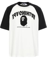 A Bathing Ape - College Raglan T-Shirt - Lyst