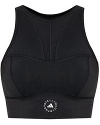 adidas By Stella McCartney - Reggiseno Sportivo Con Scollo All'Americana - Lyst