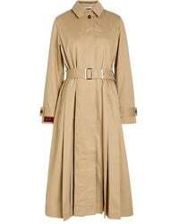 Damson Madder - Trench Plissé Sofia À Taille Ceinturée - Lyst