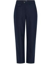 Anna Quan - Pinstripe Tailored Trousers - Lyst