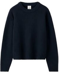 Almada Label - Cru Crew-Neck Drop-Shoulder Sweater - Lyst