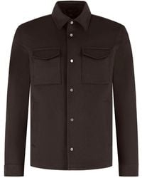 Herno - Button-Up Shirt Jacket - Lyst