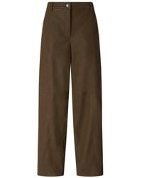 Pinko - Wide-Leg Trousers With Belt Loops And Fastening - Lyst