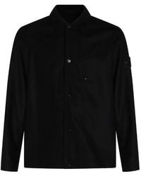 Stone Island - 1200020 Wool Nylon Flannel_S.I. Ghost Overshirt - Lyst