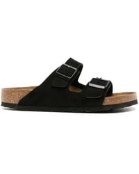 Birkenstock - Arizona Pantoletten Aus Wildleder - Lyst