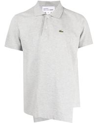 Comme des Garçons - Logo-patch Asymmetric Polo Shirt - Lyst