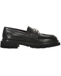 Bally - Logo-Plaque Leather Loafers - Lyst