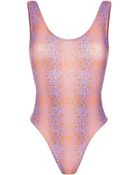 Amir Slama - Python print swimsuit - Lyst