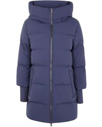 Woolrich - フーデッド パデッドコート - Lyst