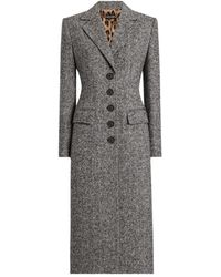Dolce & Gabbana - Cappotto Monopetto - Lyst
