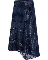 Marie Oliver - Casey Floral-Lace Asymmetric Skirt - Lyst
