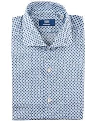 Fedeli - Geometric-Print Button-Up Shirt - Lyst