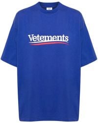 Vetements - T-Shirt mit Logo-Print - Lyst