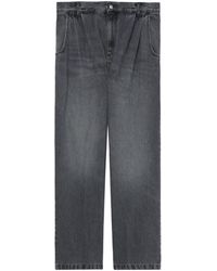 mfpen - Pleat-detailing Cotton Straight-leg Jeans - Lyst