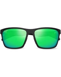 Maui Jim - Square-Frame Mirrored Sunglasses - Lyst