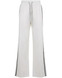 Moorer - Side-Stripe Wide-Leg Track Pants - Lyst