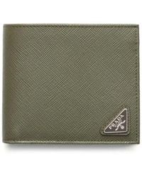 Prada - Saffiano Leather Bi-Fold Wallet - Lyst