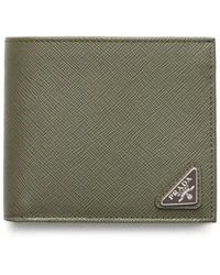 Prada - Saffiano Leather Bi-Fold Wallet - Lyst