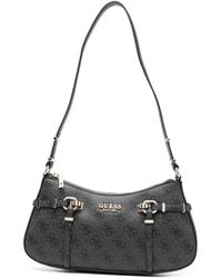 Guess - Monogram-Pattern Shoulder Bag - Lyst